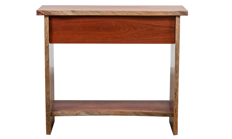 Natural Edge Hall Table - One Drawer