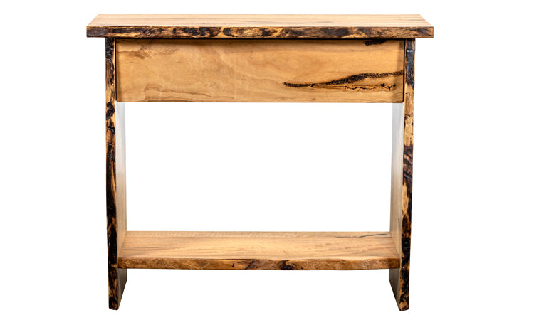 Natural Edge Hall Table - One Drawer